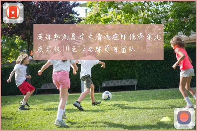 英媒热刺夏季大清洗在即德泽尔比表示仅10至12名球员可留队